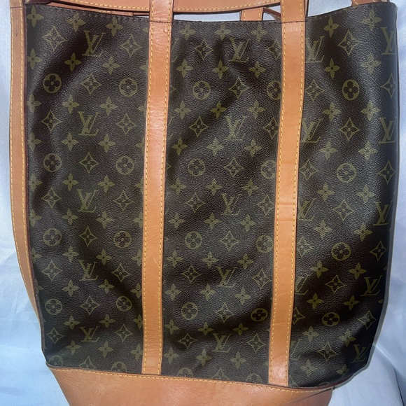 Monogram Tote with Brown and Tan Accents - Picture 5 of 9